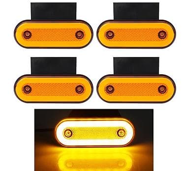 traktor qoşqu: LED yan işıq/marker lampası – 12V–24V - Material: ABS korpus + LED - — 3