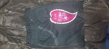 детские утепленные джинсы: Бриджы со стразами, утепленые стандартный размер. Новые — 1