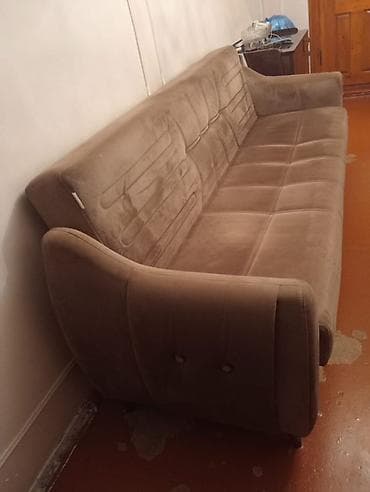 deri divan: Divan, Açılmayan, Bazasız, Vеlur parça, Çatdırılma yoxdur — 2