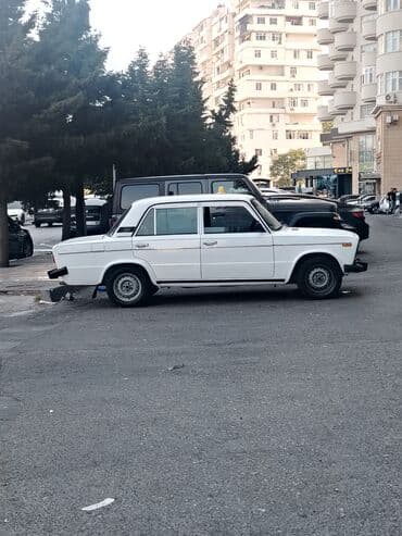 turbo az 06: VAZ 2106 sedan, ağ rəng. Klassik kuzov, 4 qapı, arxa ötürücülü. Ön və — 6