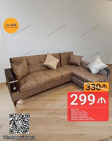 kunc divani: Künc divan, Açılan, Bazalı, Şəhərdaxili pulsuz çatdırılma — 1