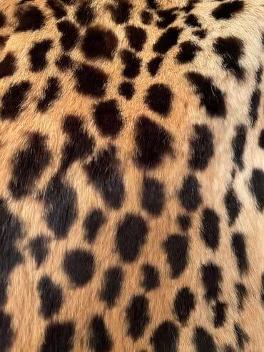 kurkler: Шуба - полушубок из натурального кролика с леопардовым принтом — 4