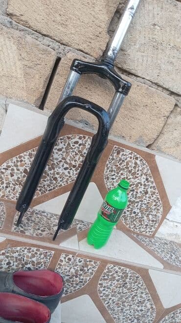 аксессуары и запчасти к велосипедам: Velosiped ön amortizator çəngəli - Material: polad gövdə, xromlanmış — 1