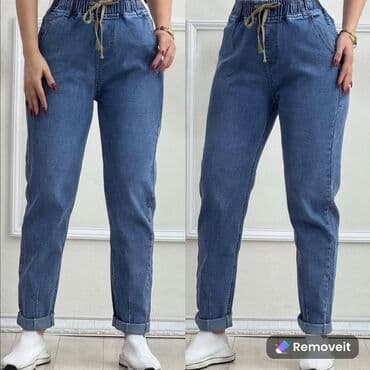 Digər qadın geyimləri: Şalvar, 3XL, rəng - Mavi — 1