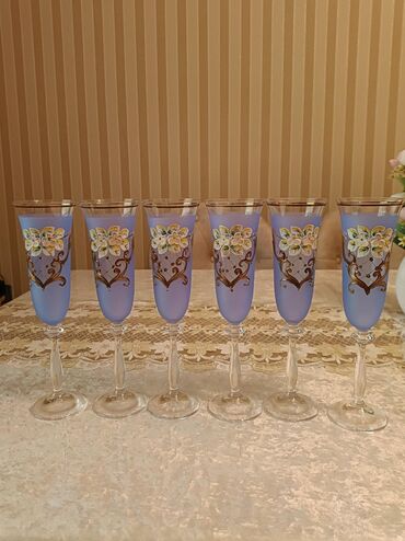 Qədəhlər, rəng - Yasəmən, Şüşə, 6 ədədli dəst lalafo.az -da Qədəhlər, rəng - Yasəmən, Şüşə, 6 ədədli dəst