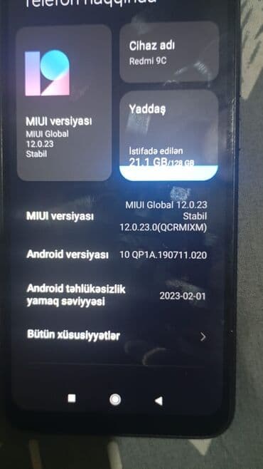 honor x9b 12256 qiymeti: Redmi 9C, 128 GB, rəng - Qara, Barmaq izi — 8