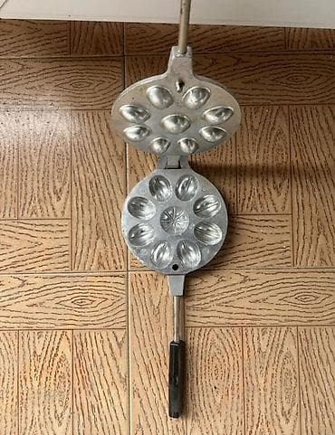 Metall “peçenye/qozlu qoğal” qəlibli tava - Material: tökmə alüminium — 2