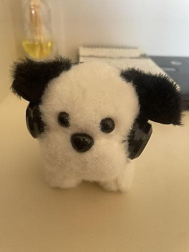 oyuncaq it: Yumşaq oyuncağ – qulaqlıqlı balaca it - Model: mini it fiquru — 3