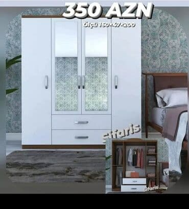 şfonerlər: Yeni, Açılan, 3 qapılı Düz dolab, Qarderob, paltar dolabı, Azərbaycan — 2