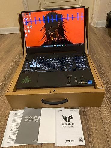 Asus Tuf Dash F15 RTX 3070(8GB)i7-12th16 Ram512 nvme SSd lalafo.az -da Asus Tuf Dash F15 RTX 3070(8GB)i7-12th16 Ram512 nvme SSd