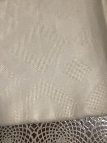 daimon home masa örtüsü: Yeni rəng - Ağ Kətan Süfrə, Ünvandan götürmə — 2