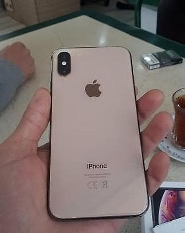iphone komputer: IPhone Xs, 256 GB, Matte Gold, Zəmanət, Barmaq izi, Face ID — 4