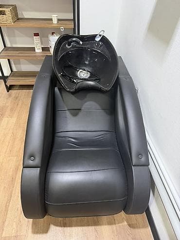 keramik: Salon üçün saç yuma kreslosu - İnteqrasiya olunmuş qara keramik — 1