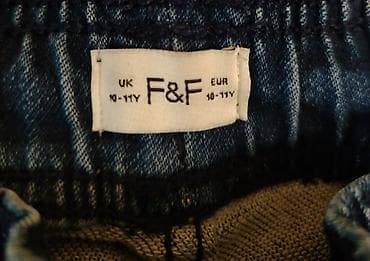 vilvet şalvar: Uşaq cins şalvarı – F&F (10–11 yaş) - Model: Jogger/kargo — 2