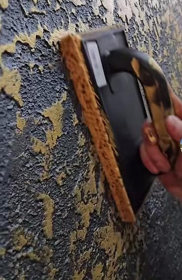 Dekorativ suvaq və teksturalı boya işi – “qaynaqlı/çınqıllı” faktura — 2