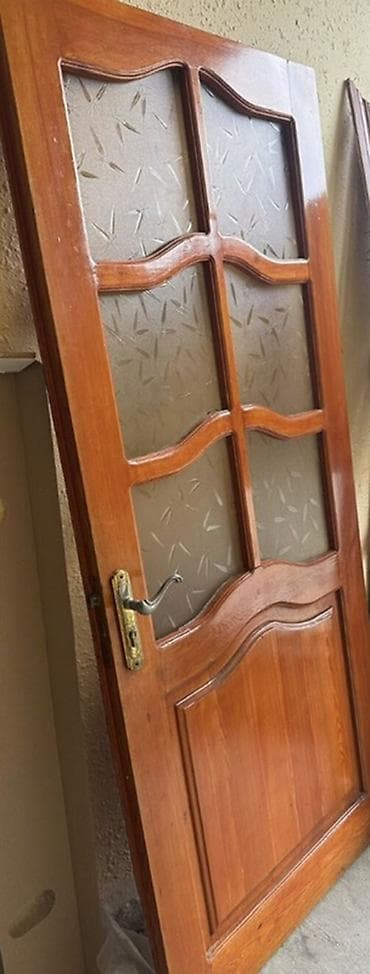 qapi otag: Taxta şüşəli qapı - Material: təbii ağac (taxta karkas və panellər) - — 3