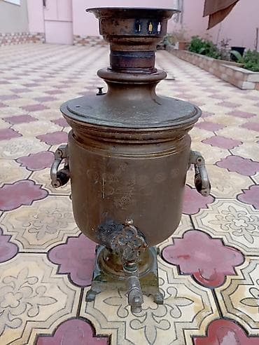 samovar od: Məhsul: Antik köhnə rus samovarı (kömür/odunla işləyən) Təsviri: - — 6
