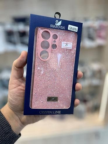 smart box: Swarovski Crystalline telefon qabı – S26 Ultra modeli üçün. - Rəng — 1