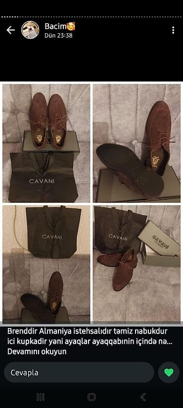 Ayaqqabılar: CAVANI kişi ayaqqabısı 2 cüt var 38-42 razmerde - Model: klassik — 5