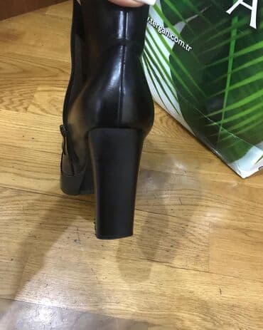 qiz ucun botlar: Ölçü: 38.5, rəng - Qara, İşlənmiş — 3