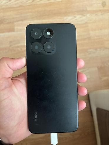 Honor X6a, 128 GB, rəng - Qara, Sensor, İki sim kartlı, Barmaq izi — 1