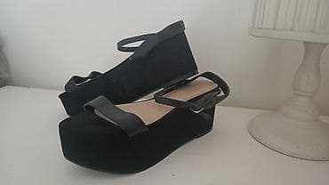 Basanoşka və səndəllər: Ölçü: 39.5, rəng - Qara, İşlənmiş — 1