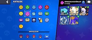 afsiant qiz: Brawl Stars oyun hesabı - Kubok sayı: 36,098a - Qızıl: 5,000 - Cems — 7