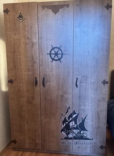 genç odası: Oğlan üçün, İşlənmiş, Yazı masası, Dolab — 3