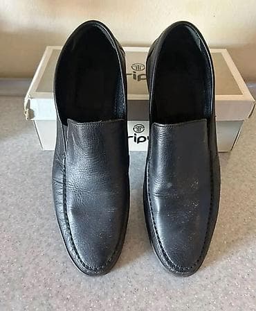 ayaqqab: Tripy kişi loaferi – qara rəng - Model: Slip-on klassik loafer - — 1