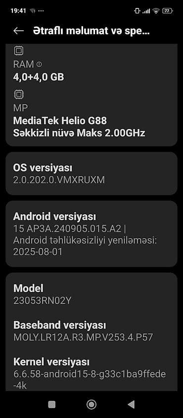 redmi pad 6: Redmi 256 GB, rəng - Mavi — 3