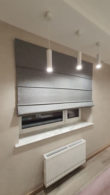 ucuz jaluz: Roma tipli pərdə - Dizayn: Yuxarı qalxan üfüqi büzməli (qat-qat) roma — 4