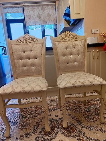 Qonaq otağı üçün, İşlənmiş, Qatlanmayan, rəng - Bej Stul — 3