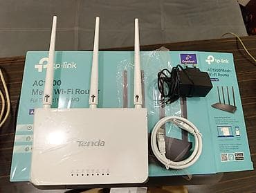 riffel tv: Wi‑Fi routerlər dəsti Məhsullar: - Xiaomi Mi Router (4 antenalı, ağ — 2