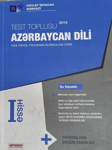 taim kurikulum test kitabı pdf 2024: Azərbaycan dili Testlər 11-ci sinif, 1-ci hissə, 2019 il — 1