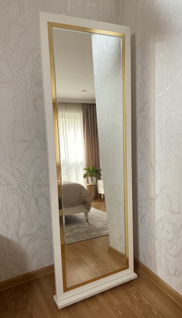 klon geyimi: Güzgü Döşəmə üstü, Düzbucaqlı, Dekorativ, Çərçivə ilə — 1