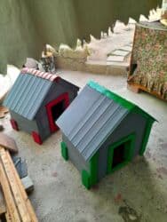 bağ setkasi: İt və pişiklər üçün su keçirməyən geniş yuva. Sifarişlədə hazırlamaq — 4