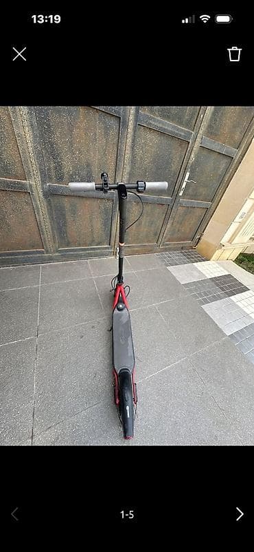 kugo m4 pro max: Ninebot elektrik skuter - Rəng: qara-gövdə, qırmızı çərçivə vurğuları — 1