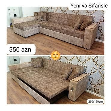 ruminya mebelleri: Künc divan, Yeni, Açılan, Şəhərdaxili pulsuz çatdırılma — 1