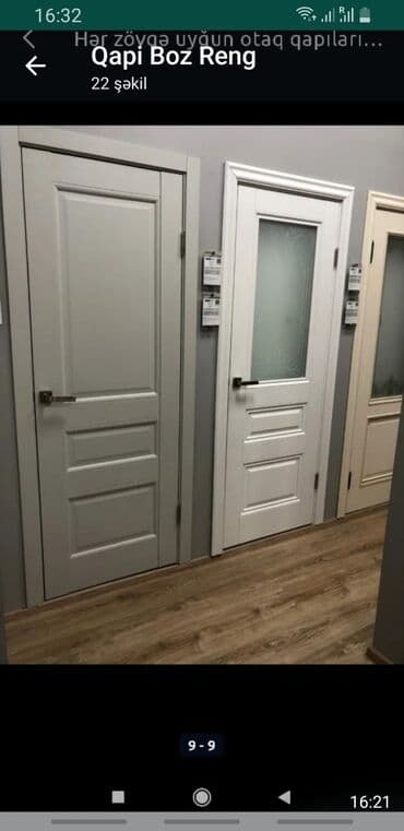 Yeni Otaq qapısı Zamok və çərçivə ilə, Zəmanətli, Pulsuz quraşdırma, Pulsuz çatdırılma, Rayonlara çatdırılma