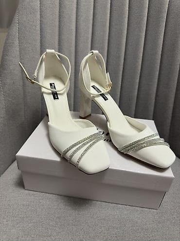 Digər ayaqqabılar: Ağ rəngli zərif qadın tuflisi Razmer: 37 Tam yeni, heç geyinilməyib — 3