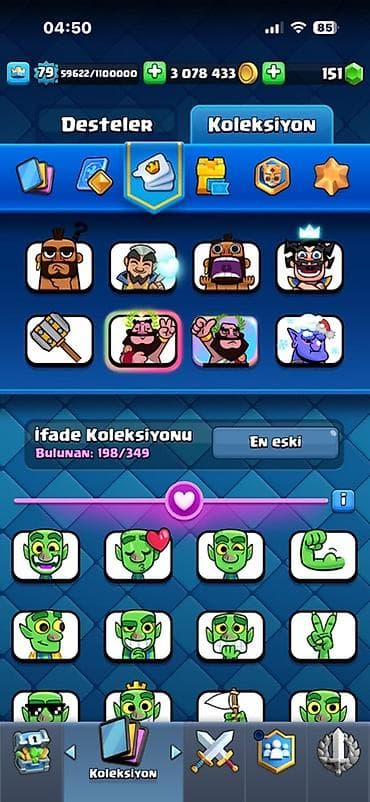 Kişi ayaqqabıları: Clash Royale hesabı – CARVİZ Klanda satılır - Kral səviyyəsi: 79 - — 3