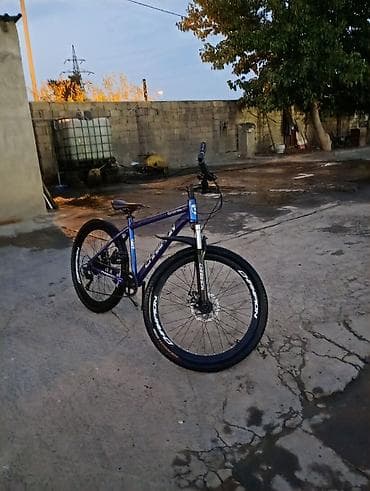 velo strim: Şəhər və yüngül off-road üçün dağ velosipedi - Rəng: mavi metalik — 5