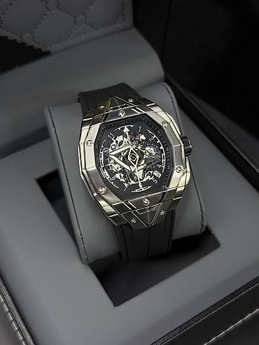 saat seti: Yeni, Qol saatı, Hublot, rəng - Gümüşü — 1