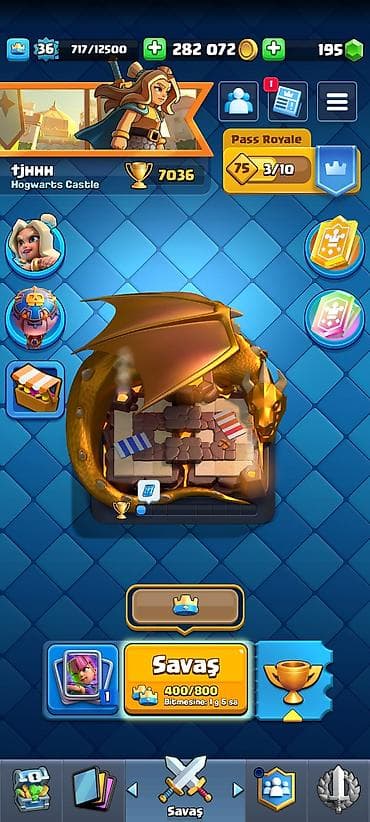 project cars 2: Clash Royale hesabı (Android/iOS) - Kral səviyyəsi: 36 - Kasa: 282 — 2