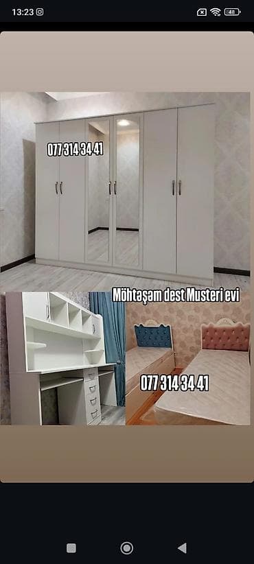 ucuz kreslo: Uşaqlar otağı üçün möhtəşəm mebel dəsti. Tərkibi: - 5 qapılı geniş — 1