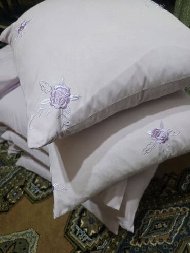 stul üzlükleri: Zərif naxışlı yastıq dəsti - Material: yumşaq, nəfəsalan parça — 2