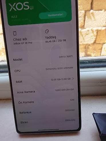 Mobil telefon və aksesuarlar: Infinix GT 20 Pro, 256 GB — 1