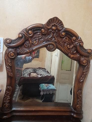 uzunuşka güzgü: Güzgü Masaüstü, Dekorativ, Əl işi — 1