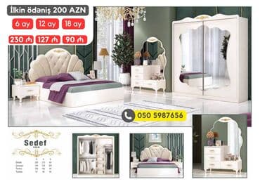 avanqart mebeller: 2 təknəfərlik çarpayı, Dolab, Termo, 2 tumba, Azərbaycan, Yeni — 10