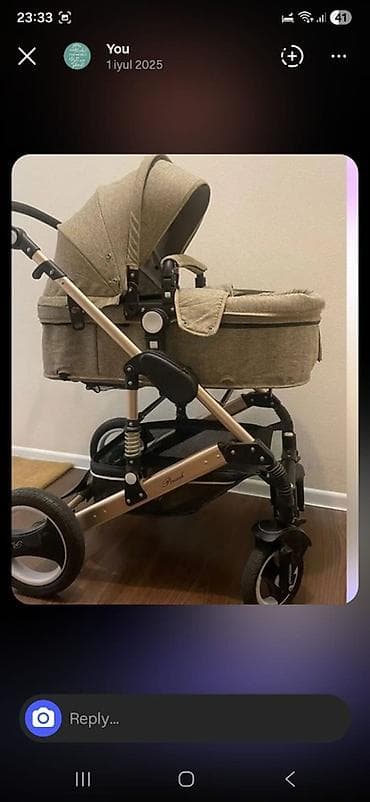 kenquru usaq geyimleri: Çıxarıla bilən beşikli araba — 1